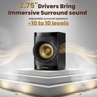 Home Theater System 5 1 Surround Sound Subwoofer 5 Wired Speakers