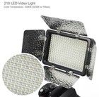 Lsp  2-pack  Video Light 216 Led Lamp Barndoor For Canon Nikon Camera Camcorder 