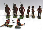 Vintage Lot Of 8 Lead Toy Soldiers England Mixed Lot Of Soldiers Britains