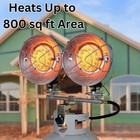 Comfort Gear Double Tank Top Portable Propane Heater  30 000 Btus  Outdoor Use