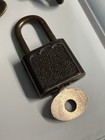 Vintage Lot Of 6 Mini Padlocks W Keys  Walsco Antique Luggage Brass Locks