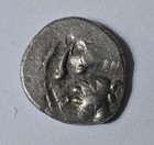 Celtic Gaul Aedui Tribe Ar Silver Quinarius C  80-50 Bc Roma Horse Ancient Coin