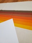 Awesome Rare Vintage Mid Century Retro 70s 60s Striped Yel Org Brn Fabric  Look 