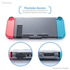 For Nintendo Switch Anti-scratch 3-part Design Protective Clear Hard Case Cover