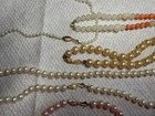 Vintage  Lot Of  Pearl And Stone Necklaces And Bracelets 14k 10k Clasps