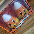 Johanna Parker Transpac Halloween Candy Corn Salt   Pepper Shakers New