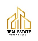 Logo Design Template  For Real Estate  Construction  Renovation   Vector Logo