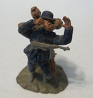 Conte U s  Marine Killing German Soldier Ww2-27 Ww2-28 Metal Figure 54mm Painted