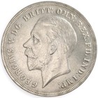1935 Crown George V Great Britain Jubilee Incuse Edge Lettering Silver Coin 11o