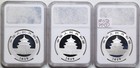 China 2019  s g y  30g Silver Panda 3-coin Set Ms70 Ngc Tong Fang Signed