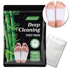 10-100pcs Bamboo Detox Foot Patches Remove Body Toxins Deep Cleansing Foot Pads