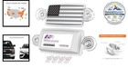 Ez Pass Holder For Windshield Fits All Major Toll Passes Black Us Flag