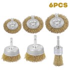 Wire Brush Wheel For Angle Grinder Set Of 6 For Removal Of Rust Corrosion Paint