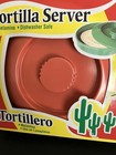 2007 Gessner Tortillero Tortilla Orange Melamine Warmer Server With Lid New  