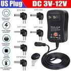 12w 3v-12v Universal Ac Adapter Power Supply Wall Charger Cord For Dc Charger Us
