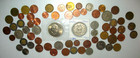 Over 1 2 Lb Foreign Coins  1 Silver Un Peso Coin  1 2 Pound Lot  65 Coins   93z 