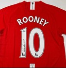 Autographed Wayne Rooney Manchester United Red 2008 Jersey Beckett Coa Medium