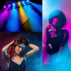 16 Pcs Color Correction Gel Filter For Lighting - Transparent Multicolor 