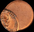1983 Lincoln Cent Struck 70  Off Center Anacs Ms63rd Mint Error Coin 1c