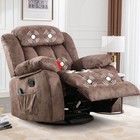 Ebello Manual Massage Rocker Recliner With Heat   Vibration 360 Degree Swivel