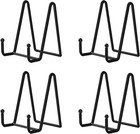4 Pack 4 5 Inch Black Display Stands Metal Plate Holder Display Stands For Pi   