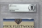 Mick Fleetwood Signed Wine Label Beckett Bas Coa Autographed Slabbed Mac Singer