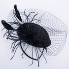 Fascinators Hat Women Wedding Cocktail Tea Party Hair Clip Headwear Mesh Decor