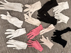 Lot 17 Pairs Mcm Gloves Pink Brown Black White Women Xs S Vintage Opera Length