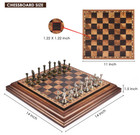 14  Wooden Chess Set - Metal Pieces  2 5  King  Storage  Gift Package