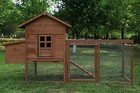 80  Wooden Chicken Coop Hen House Pet Hutch Poultry Cage Outdoor W nest Box run