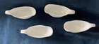 4 Linen N Things White Individual Sauce Gravy Boat Bowl Restaurant Style