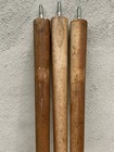 Set 3 Retro Vtg Mcm 27  Tapered Table Legs W Long Screws Blonde Unfinished Wood