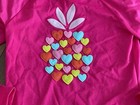 Gymboree Girls Hot Pink Pineapple Heart Rashguard Swim Shirt Size Xs 4 New