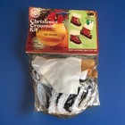 1977 Vintage Walco 3 Ice Skates Boots Sequin Beaded Christmas Ornament Kit Craft