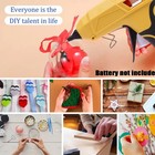 Diy Cordless Hot Melt Glue Gun W 5pcs Glue Sticks For Dewalt 20v Li-ion Battery