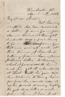 Civil War Union Home Letter 1862  my Dear Sister 3 Pgs  No Envelope Transcribed