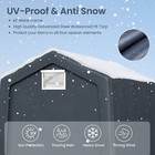 6x10  Portable Carport Storage Shelter Shed Garage With Roll Up Zipper 2 Doors