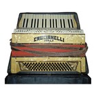 Rare Vintage Crucianelli Italy Accordion Geib Schaefer 24k Gold Label Hard Case 