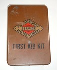 Vintage Peco Philadelphia Electric   Gas Company Metal Medical First Aid Kit