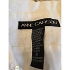 Vintage Anne Carson White Embroidered Silk Linen Pant Set Mixed Sizes 8 10
