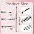 3 Pack 3d Flower Brush For Acrylic Nail Brush  2 4 5 Kolinsky Nail Art Brushes F