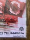 2025 Ohio State Buckeyes Football Game Day Program Vs Minnesota  Plastic Cover