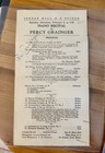 Authentic 1927 Percy Grainger Signed Piano Recital Program - Jordan Hall  Boston