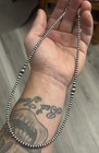 Sterling Silver Native American Sw Navajo Pearl 4 5 6 8mm Graduated Necklace 925