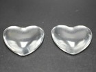 20 Transparent Clear Love Heart Dome Flatback Glass Cabochon 25mm
