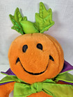 Halloween Pumpkin Plush Sings Giggles Wiggles Animated Happy Smile Cape Dan Dee
