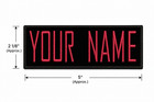 Adult Custom Ghostbusters Embroidered Name Tag Patch  iron-on  -- Your Name