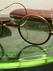 Antique Optical Pair Of Early Eye Glasses 1900s Wire Rim Gold Filled