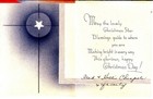 Christmas Joy To You Angels Baby Lantern A w Guild Vintage Greeting Card