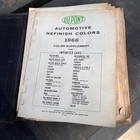 Vtg 1960s Dupont Duco Dulux Motor Car Paint Service Bulletin Color Chips Book